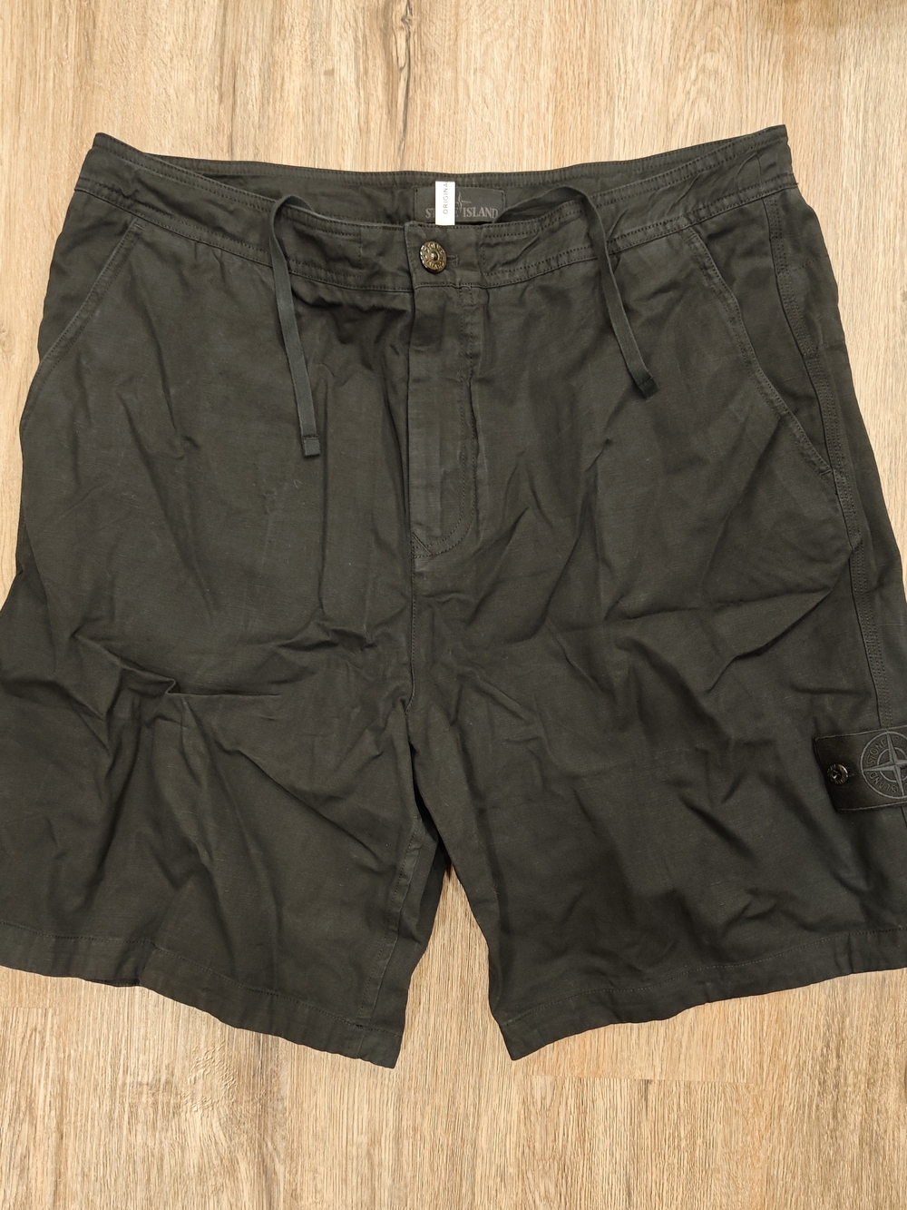 Stone Island Black Men's Cotton Shorts